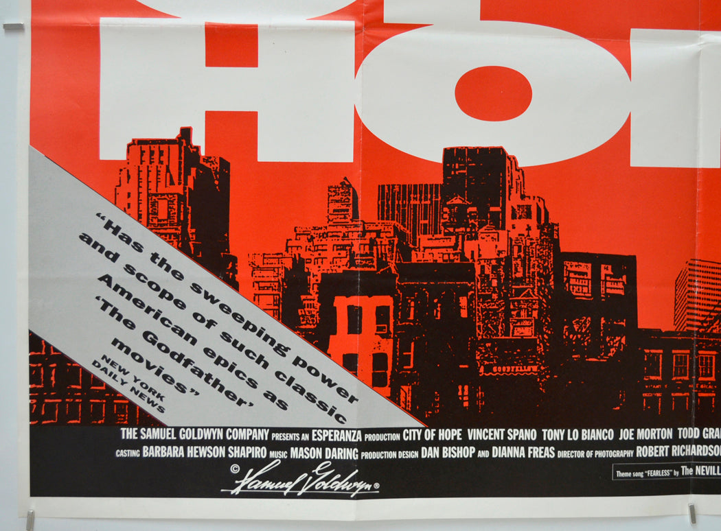 CITY OF HOPE (Bottom Left) Cinema Quad Movie Poster 