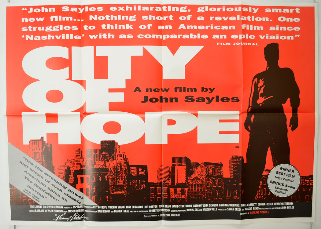 City Of Hope   Original Quad Poster - Film Poster - Movie Poster 