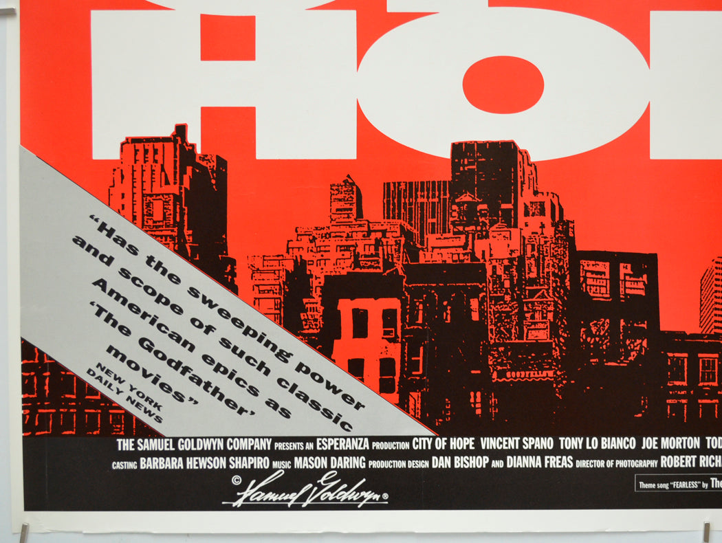 CITY OF HOPE (Bottom Left) Cinema Quad Movie Poster 