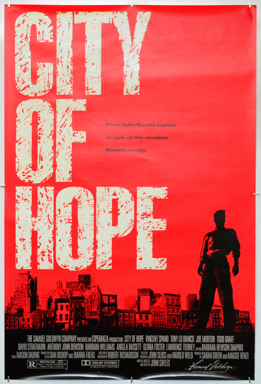 City Of Hope - Original One Sheet Poster - Film Poster - Movie Poster 
