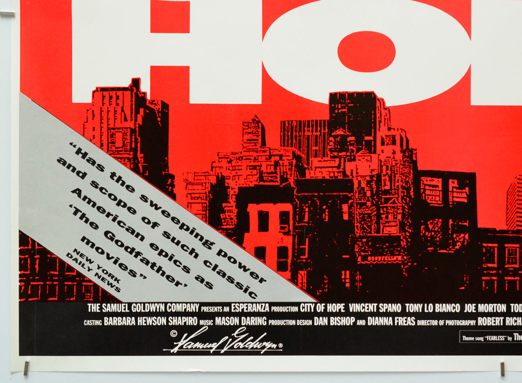 City Of Hope (Bottom Left) Cinema Quad Movie Poster 