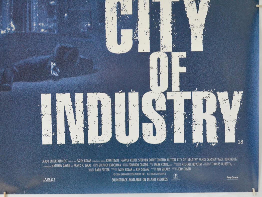 CITY OF INDUSTRY (Bottom Right) Cinema Quad Movie Poster 