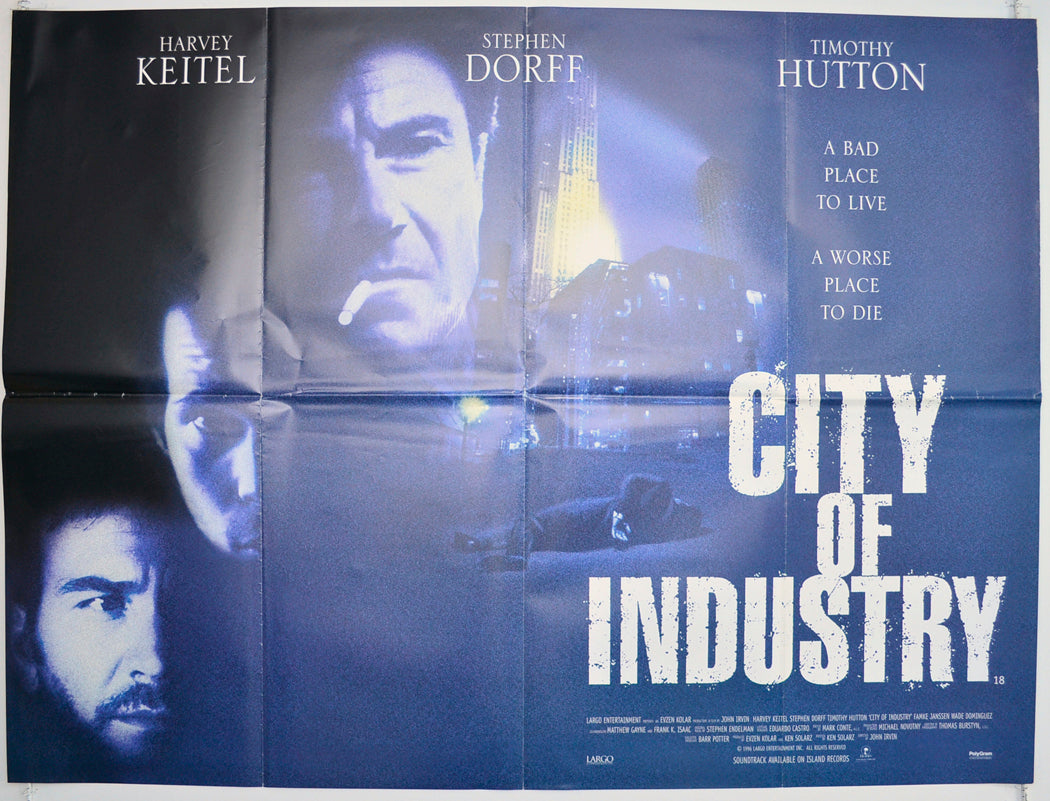 City Of Industry  Original British Quad Poster - Film Poster - Movie Poster 