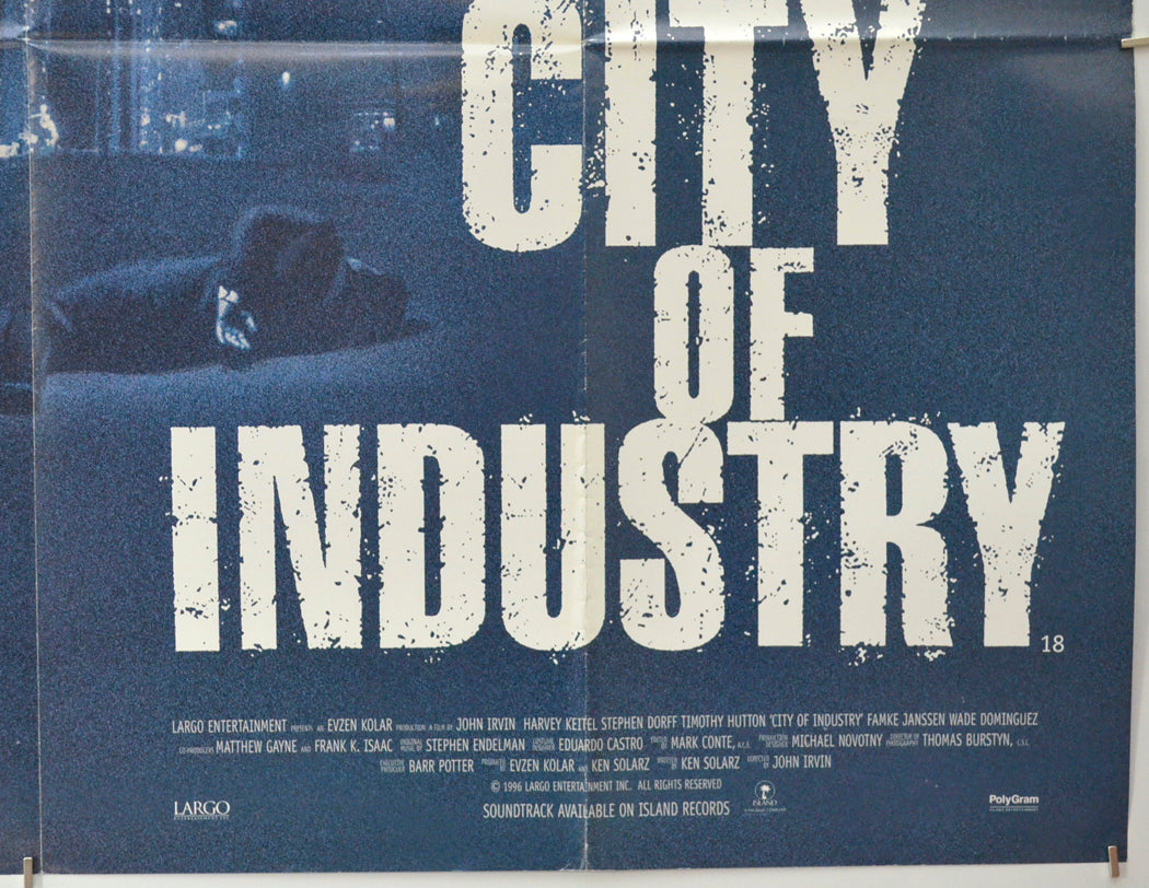 CITY OF INDUSTRY (Bottom Right) Cinema Quad Movie Poster 