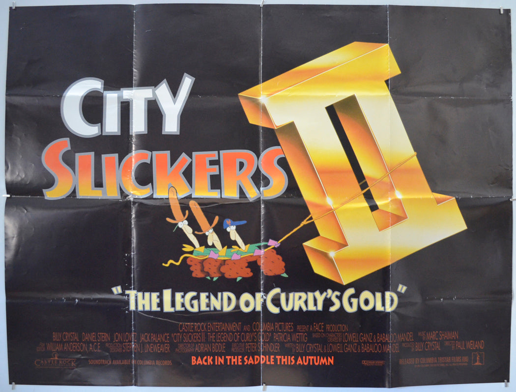 City Slickers II (teaser)  Original Quad Movie Poster  