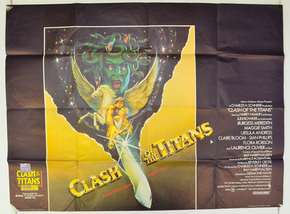 Clash Of The Titans Original British Quad Poster - Film Poster - Movie Poster 