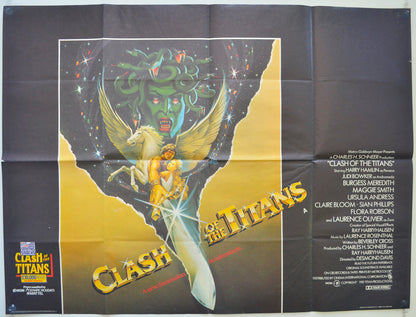 Clash Of The Titans  Original British Quad Poster - Film Poster - Movie Poster 