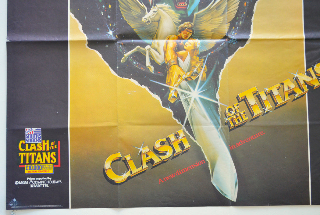 CLASH OF THE TITANS (Bottom Left) Cinema Quad Movie Poster 