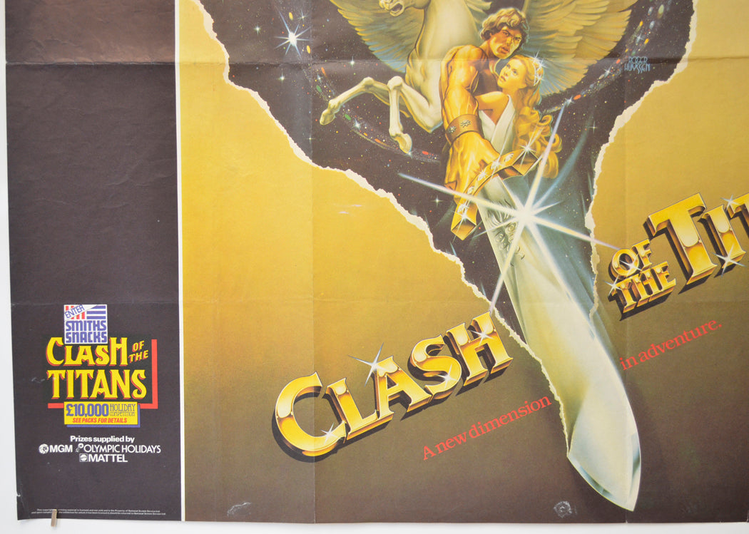 CLASH OF THE TITANS (Bottom Left) Cinema Quad Movie Poster 