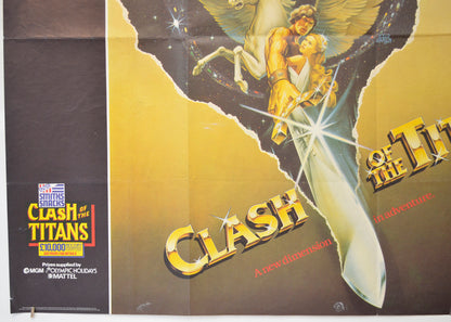 CLASH OF THE TITANS (Bottom Left) Cinema Quad Movie Poster 