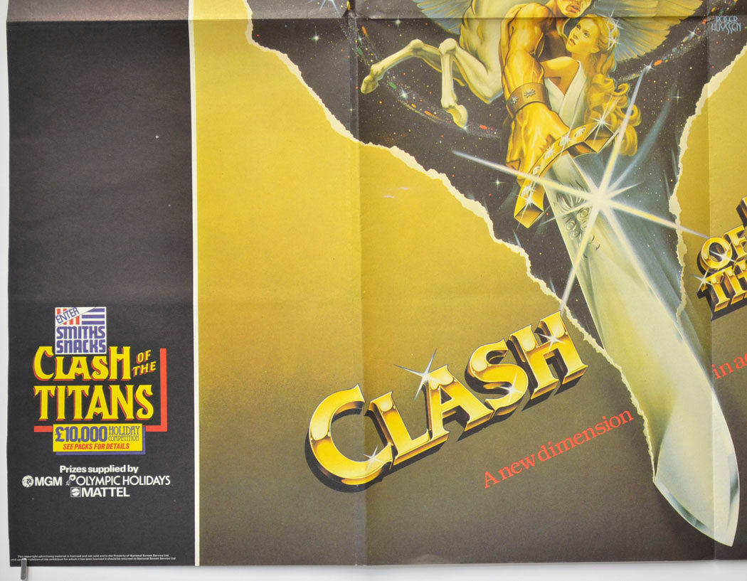 CLASH OF THE TITANS (Bottom Left) Cinema Quad Movie Poster 