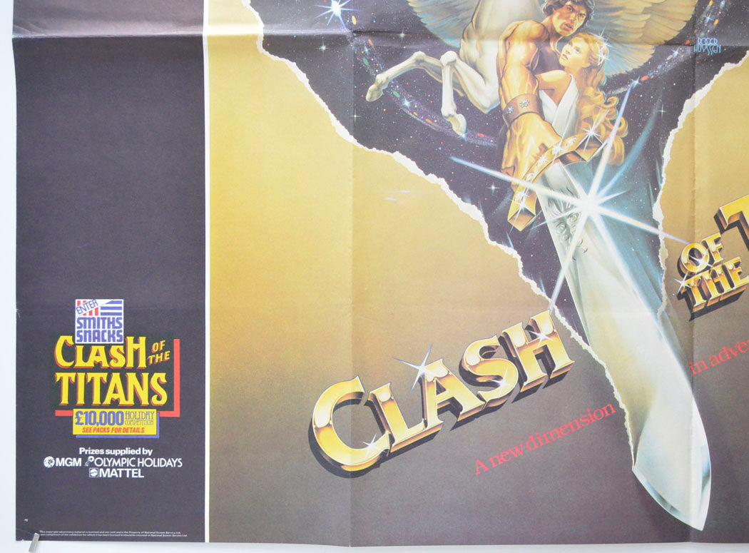 CLASH OF THE TITANS (Bottom Left) Cinema Quad Movie Poster 