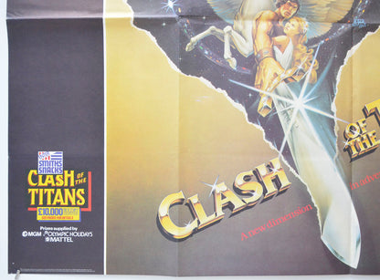 CLASH OF THE TITANS (Bottom Left) Cinema Quad Movie Poster 