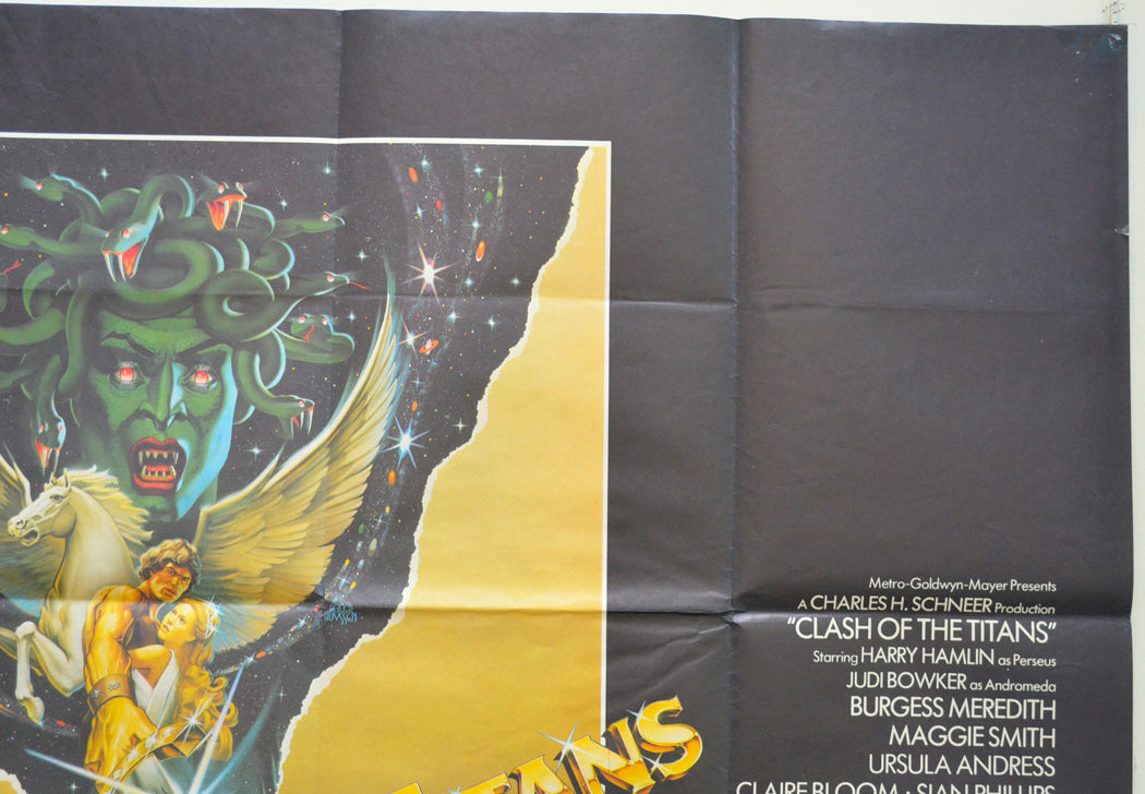 CLASH OF THE TITANS (Top Right) Cinema Quad Movie Poster 