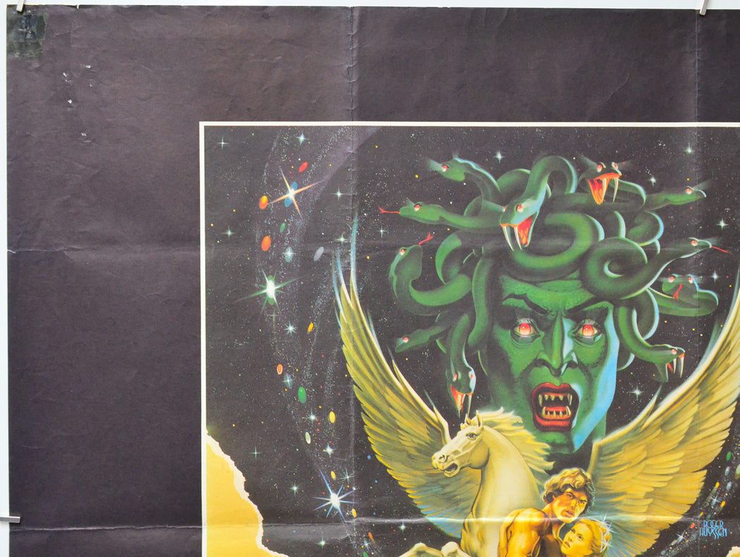 Clash Of The Titans (Top Left) Cinema Quad Movie Poster 