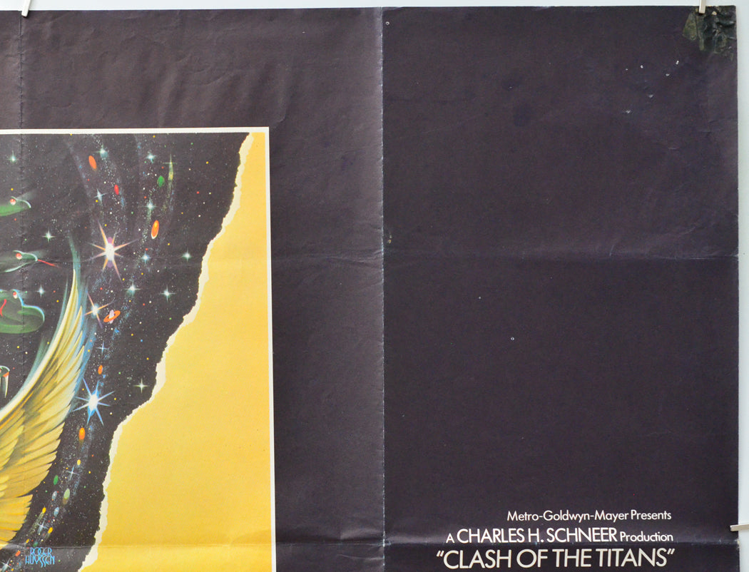 Clash Of The Titans (Top Right) Cinema Quad Movie Poster 