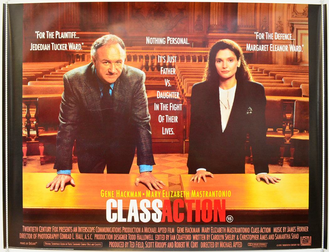 Class Action  Original British Quad Poster - Film Poster - Movie Poster 