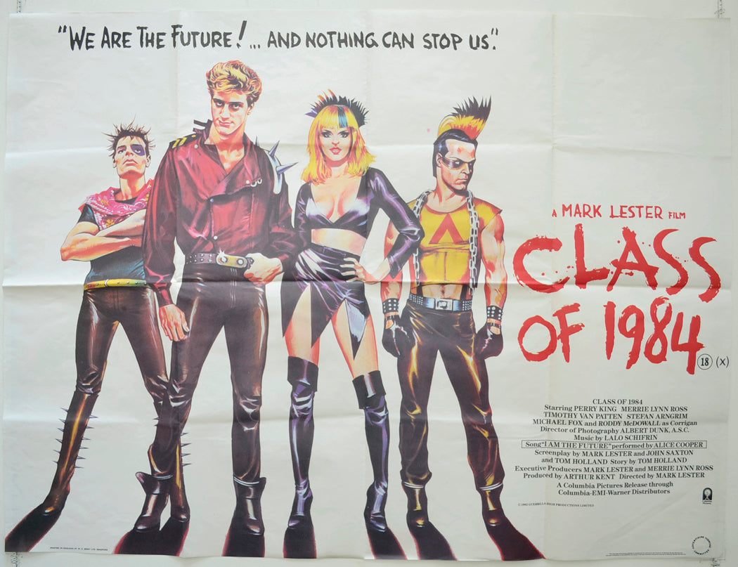 Class Of 1984  Original British Quad Poster - Film Poster - Movie Poster 