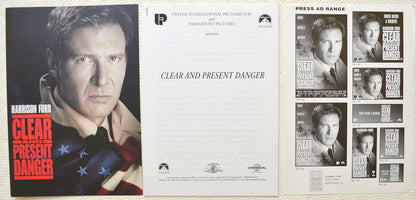 CLEAR AND PRESENT DANGER Original Cinema Press Kit 