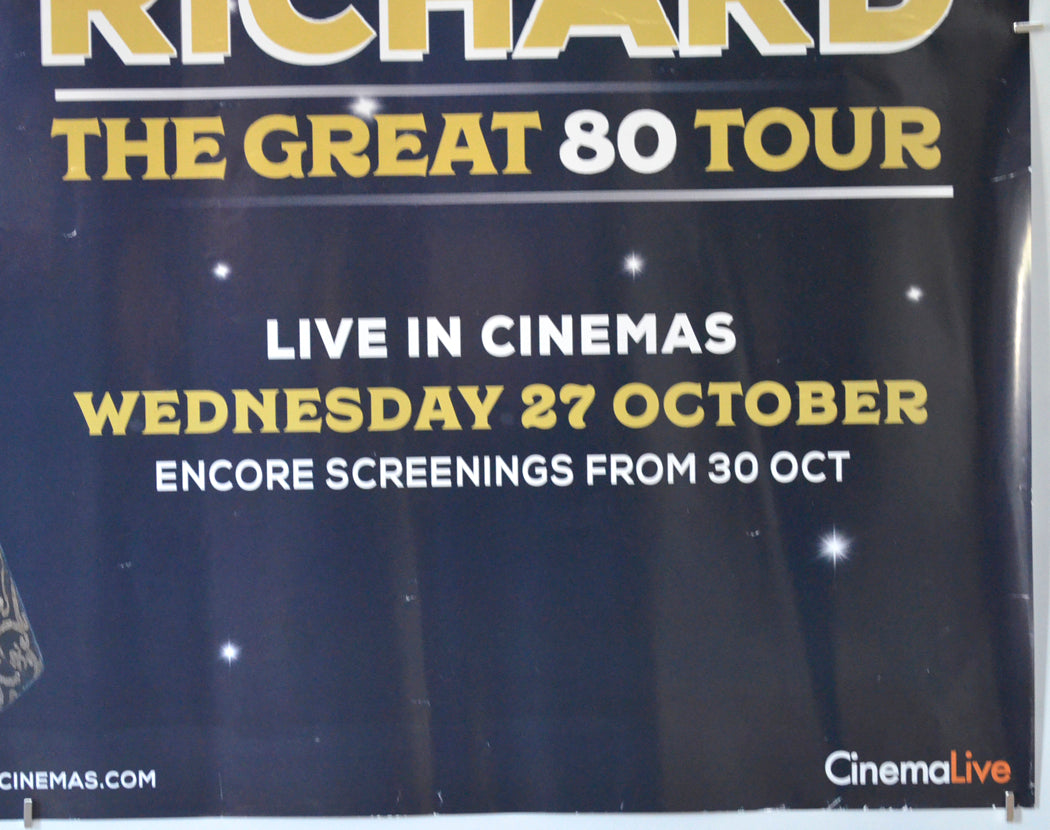 CLIFF RICHARD: THE GREAT 80 TOUR (Bottom Right) Cinema Quad Movie Poster 