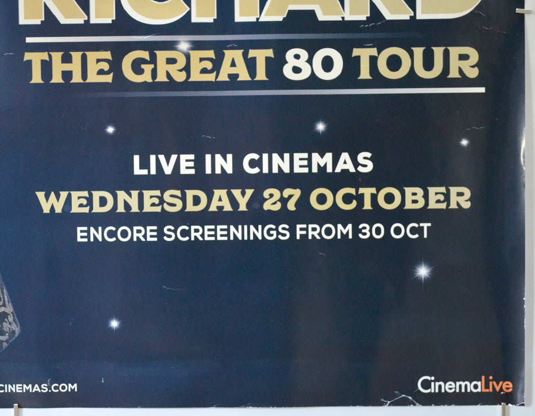 CLIFF RICHARD: THE GREAT 80 TOUR (Bottom Right) Cinema Quad Movie Poster 