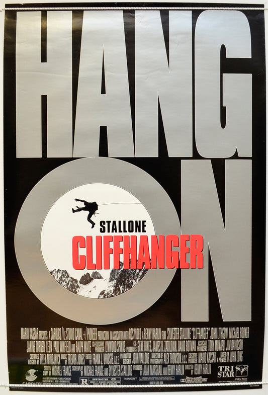 Cliffhanger Original One Sheet Poster - Film Poster - Movie Poster  