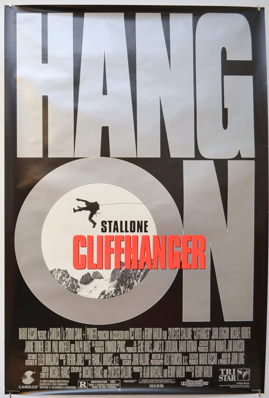 Cliffhanger Original One Sheet Poster - Film Poster - Movie Poster