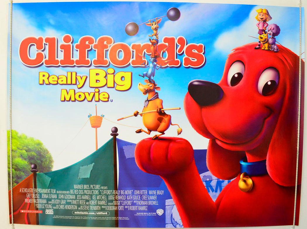 Clifford s Really Big Movie Original British Quad Poster Film Post clifford-s-really-big-movie-original-british-quad-poster-film-post