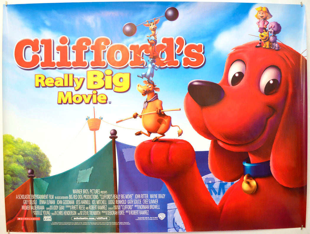 Clifford's Really Big Movie Original Quad Poster - Film Poster - Movie Poster