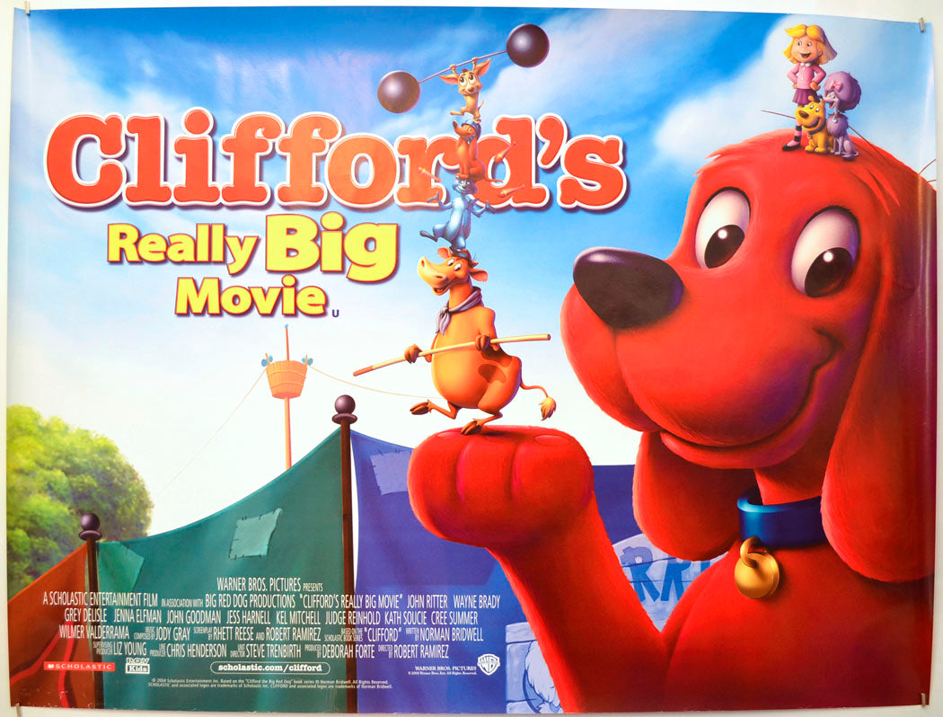 Clifford's Really Big Movie Original Quad Poster - Film Poster - Movie Poster