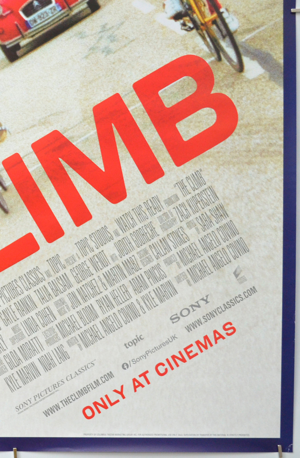 THE CLIMB (Bottom Right) Cinema One Sheet Movie Poster 