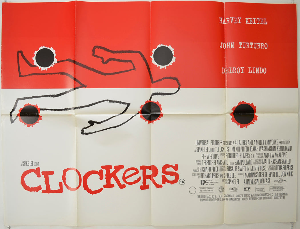 Clockers   Original Quad Poster - Film Poster - Movie Poster 