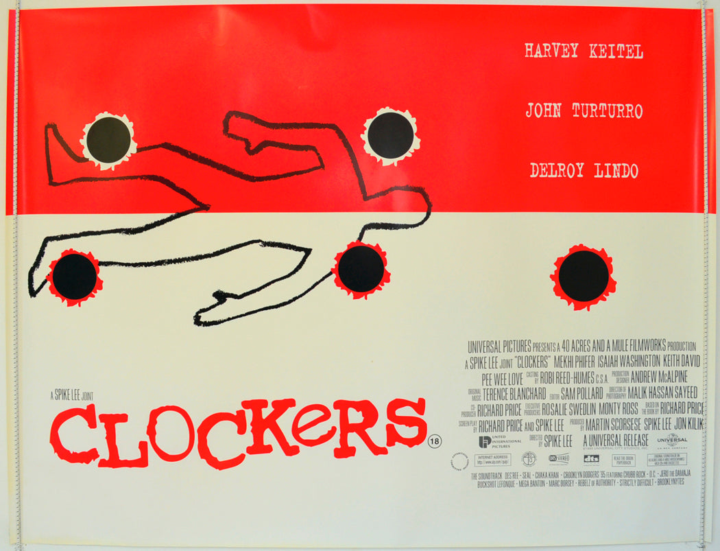 Clockers  Original British Quad Poster - Film Poster - Movie Poster 