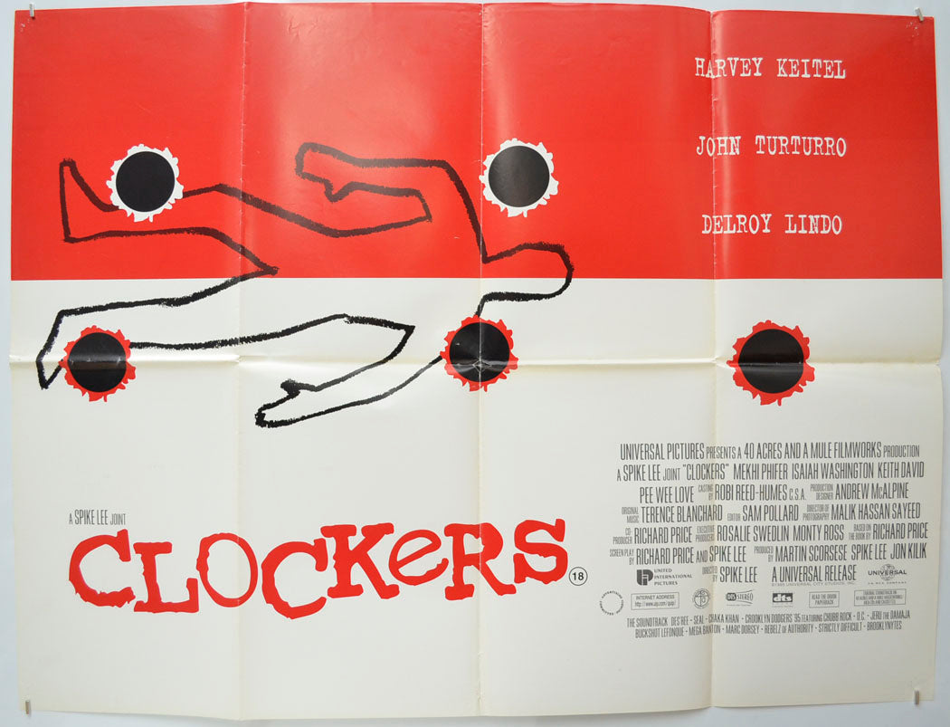 Clockers Original Quad Poster - Film Poster - Movie Poster