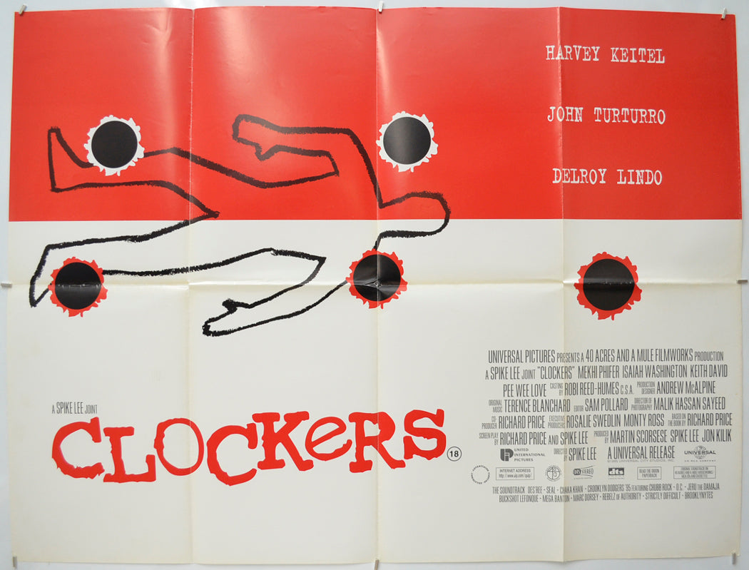 Clockers Original Quad Poster - Film Poster - Movie Poster