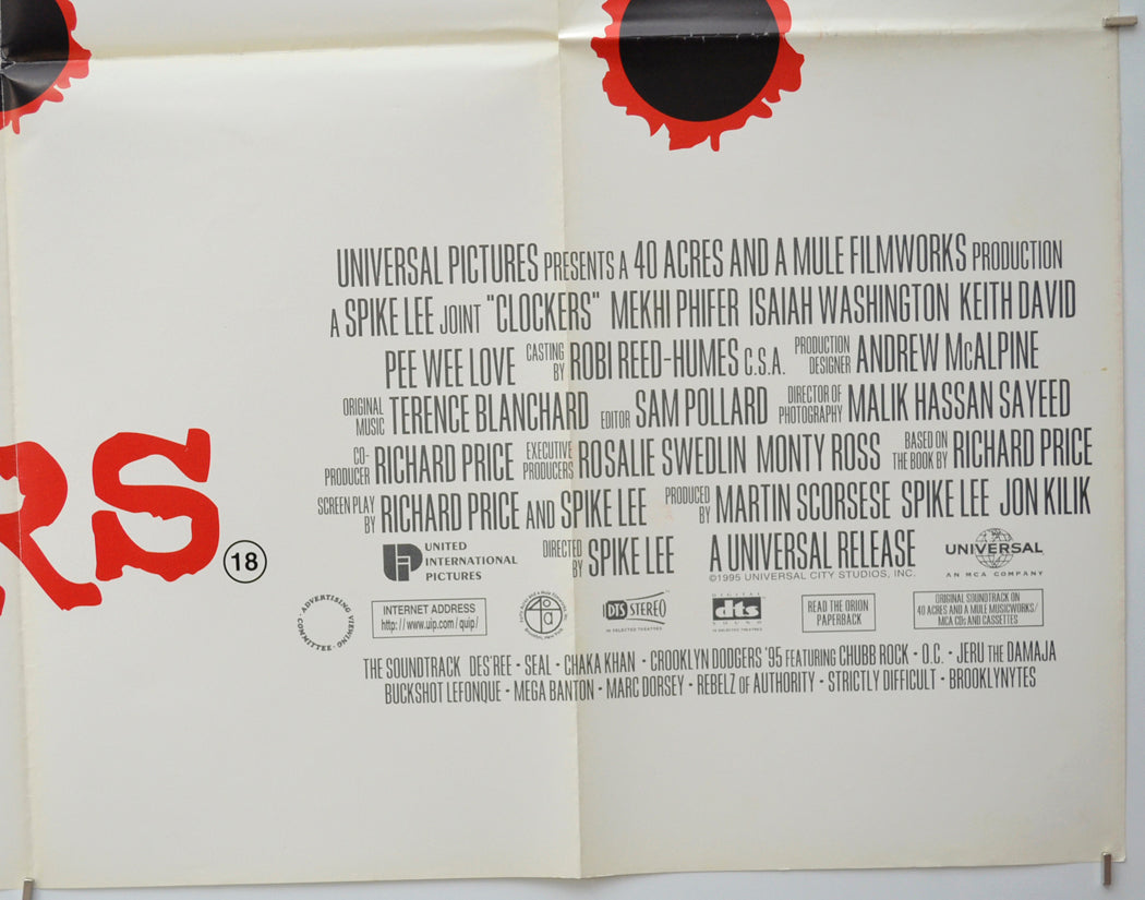 CLOCKERS (Bottom Right) Cinema Quad Movie Poster 