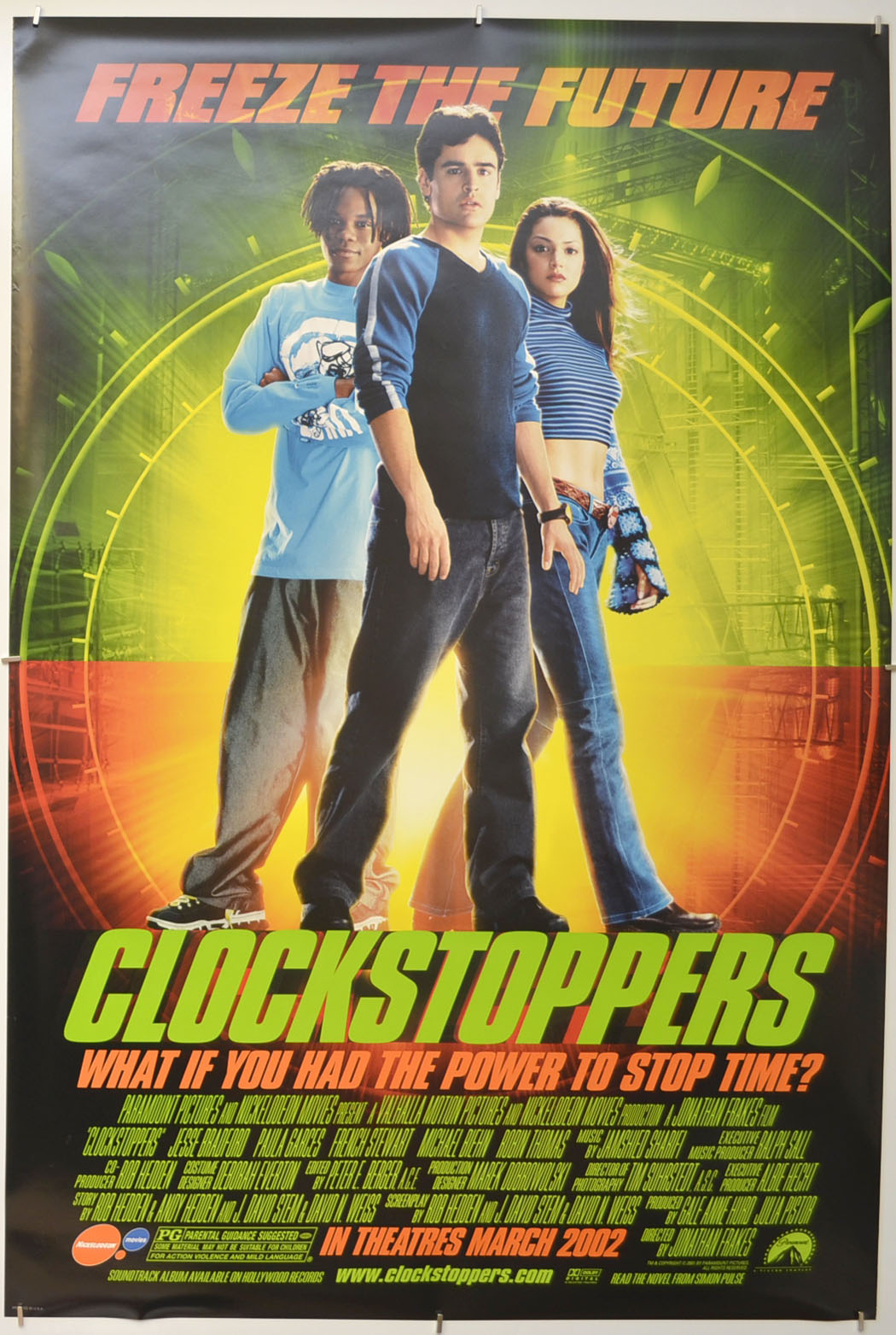 Clockstoppers Original One Sheet Poster - Film Poster - Movie Poster