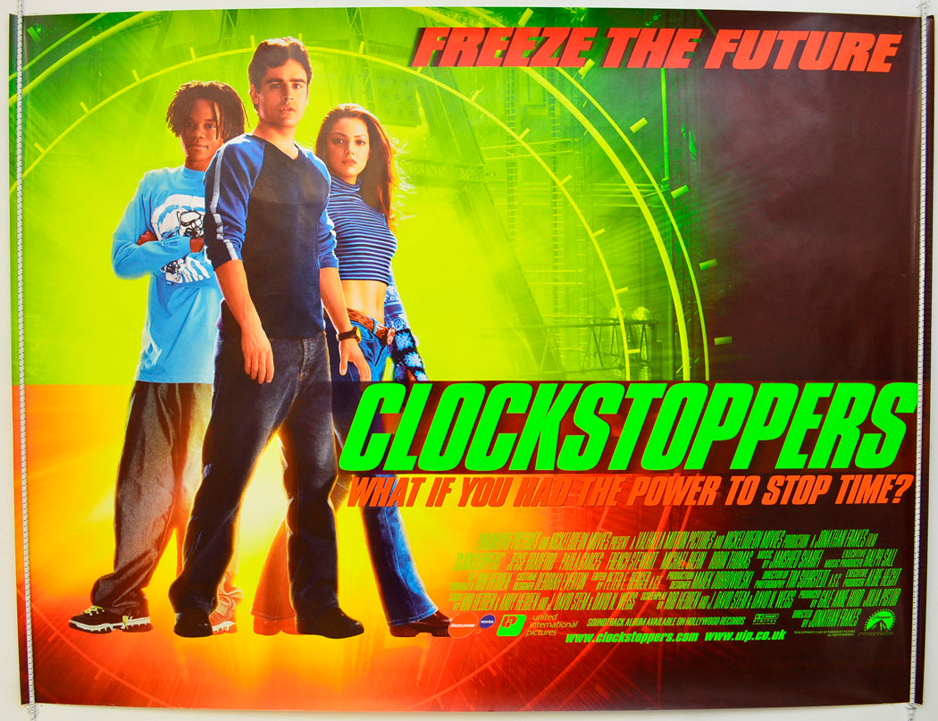 Clockstoppers Original Quad Poster - Film Poster - Movie Poster  