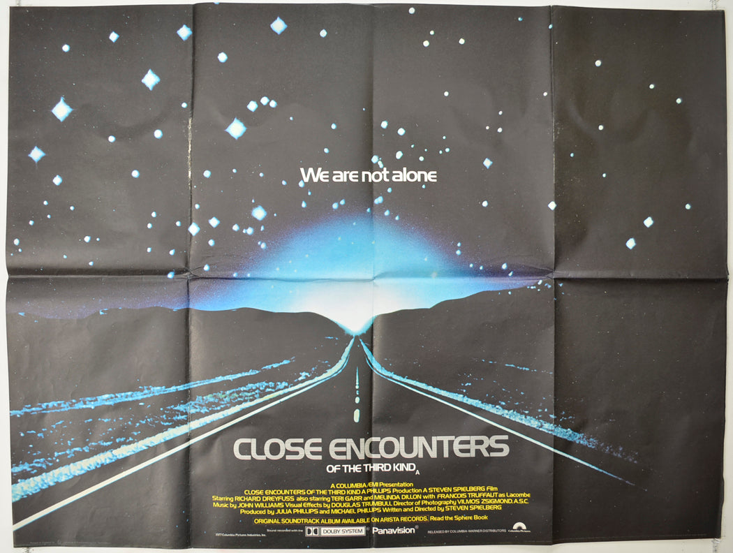 Close Encounters Of The Third Kind   Original Quad Poster - Film Poster - Movie Poster 