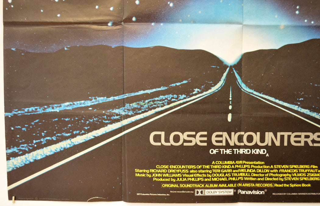 CLOSE ENCOUNTERS OF THE THIRD KIND (Bottom Left) Cinema Quad Movie Poster 