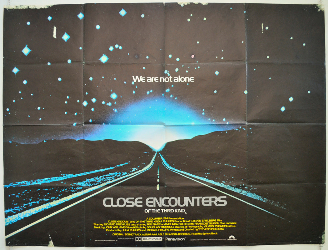 Close Encounters Of The Third Kind Original Quad Poster - Film Poster - Movie Poster  