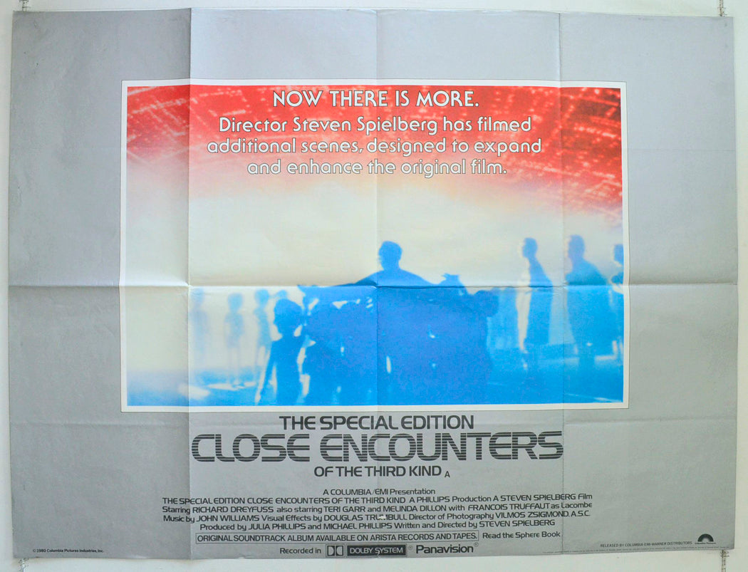 Close Encounters Of The Third Kind : The Special Edition Original British Quad Poster - Film Poster - Movie Poster 