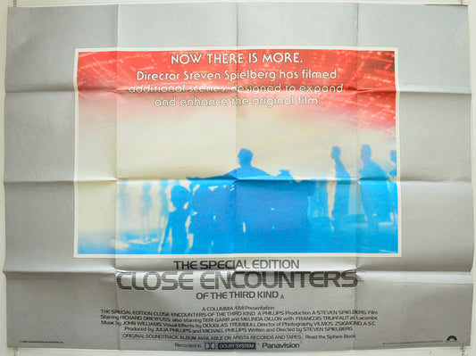 Close Encounters Of The Third Kind : The Special Edition Original British Quad Poster - Film Poster - Movie Poster 