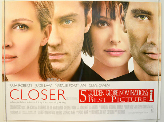 Closer  Original British Quad Poster - Film Poster - Movie Poster