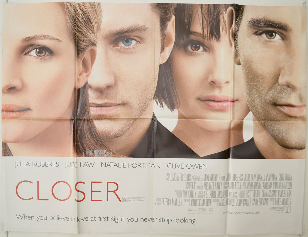 Closer   Original Quad Poster - Film Poster - Movie Poster 