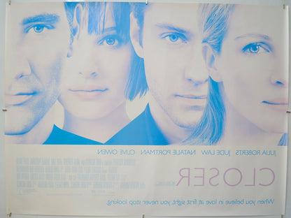 CLOSER (Back) Cinema Quad Movie Poster 