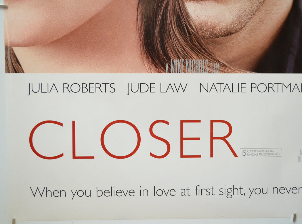 CLOSER (Bottom Left) Cinema Quad Movie Poster 