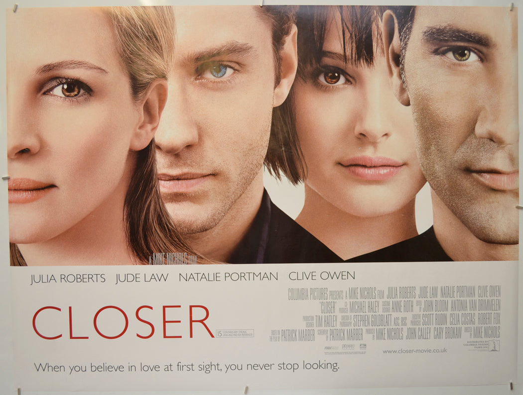 Closer Original Quad Poster - Film Poster - Movie Poster  