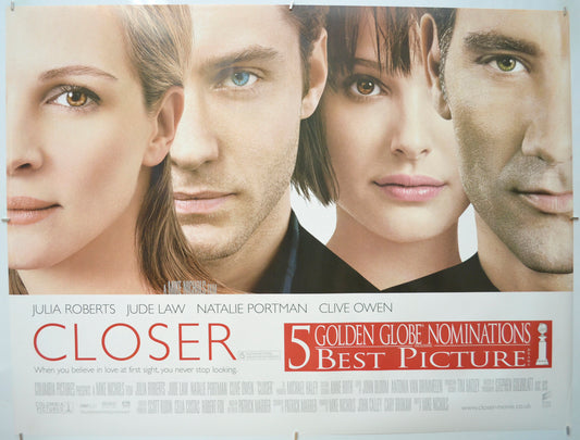 Closer  (Awards version)  Original Quad Poster - Film Poster - Movie Poster