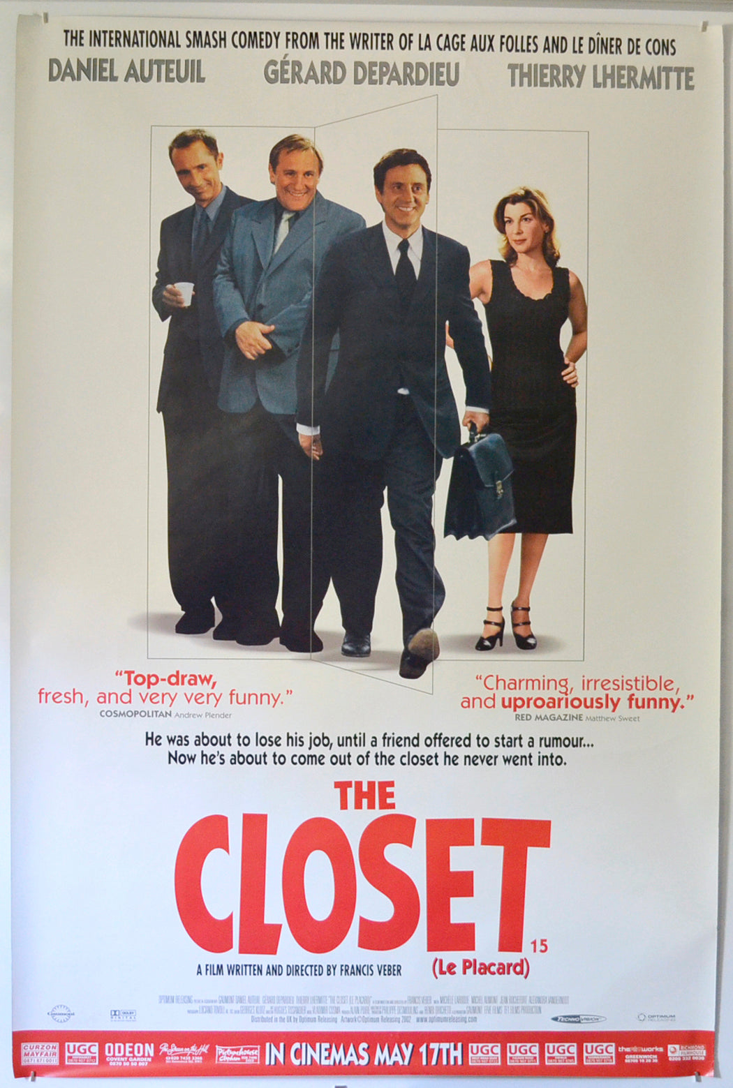 The Closet  (a.k.a. Le Placard)  Original British 4 Sheet Poster  - Film Poster - Movie Poster